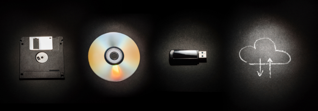 evolution of learning technology, disk to Cloud