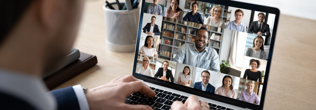 leadership trends for 2023, virtual business meeting