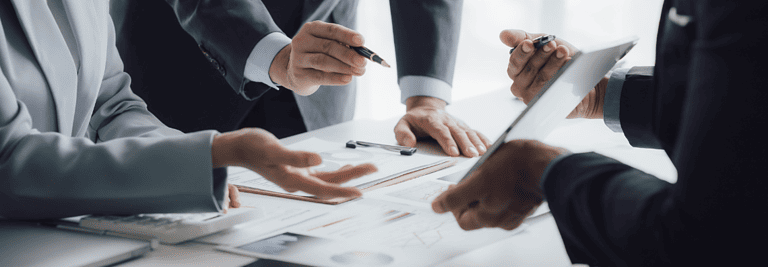 optimize learning outcomes, business team analyzing data