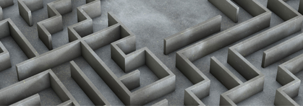 gray area thinking, maze of paths